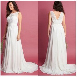 ModCloth Chiffon Wedding Dress by Jenny Woo